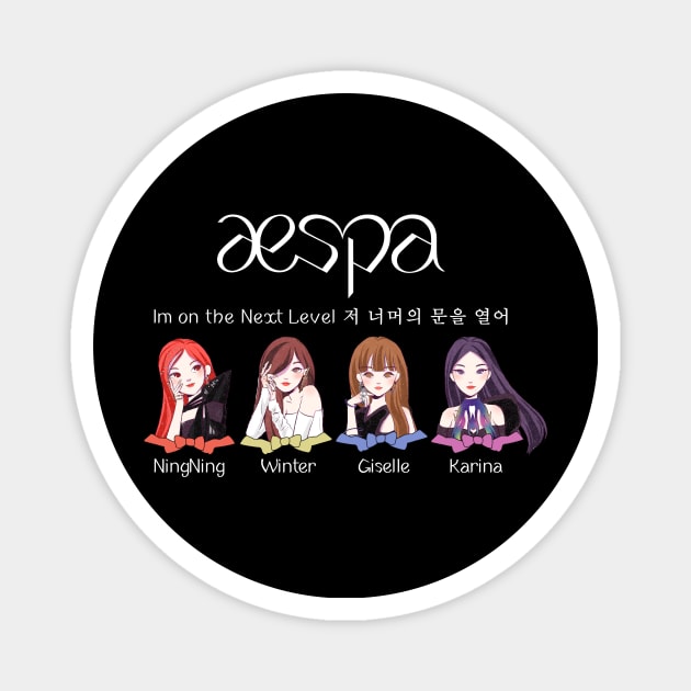 Kpop Aespa Next Level Magnet by LySaTee